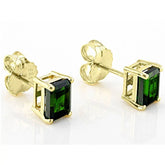 Sterling Silver Semi Mount Earrings Setting OC 7X5mm White Topaz - Syzjewelry